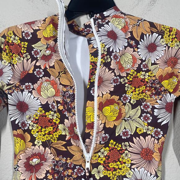 Rhythm Free People Small Sun Dance Long Sleeves One Piece Rash Guard Long Sleeve - Picture 8 of 13